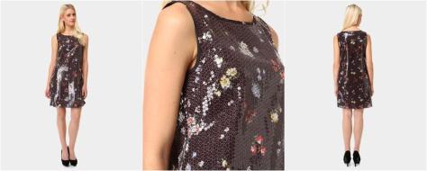 Love Moschino sequinned dress with floral pattern - aiutami.com.au